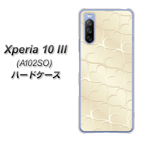 Xperia 10 III A102SO Y!mobile 630 かくれハート ハードケース 背面印刷