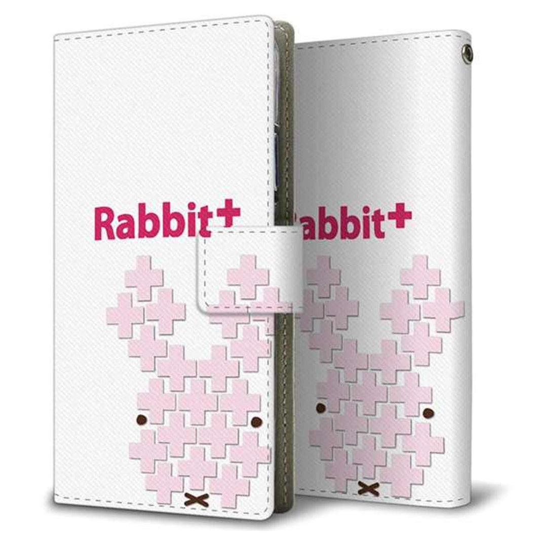 au エクスペリア XZs SOV35 画質仕上げ プリント手帳型ケース(薄型スリム)【IA802 Rabbit+】