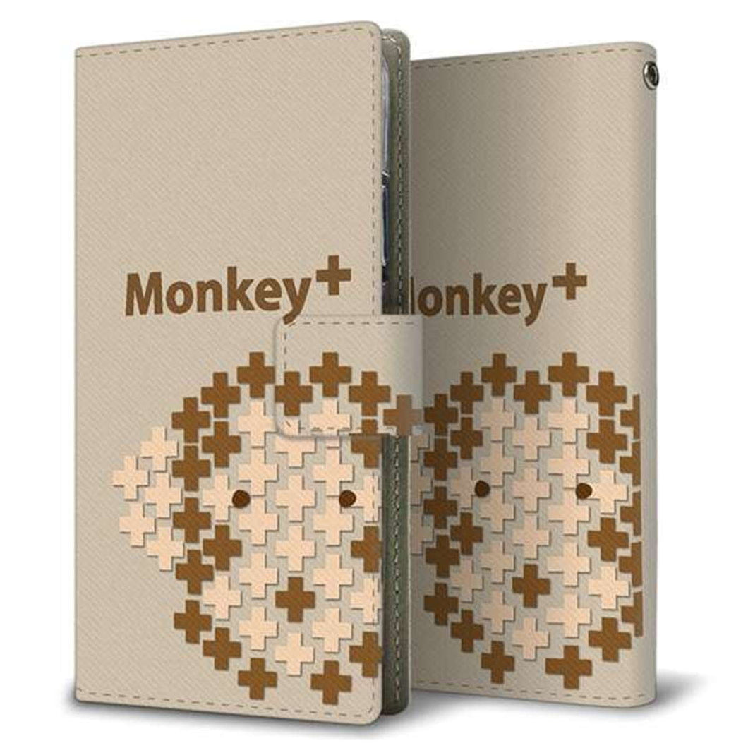 au ギャラクシー S10+ SCV42 画質仕上げ プリント手帳型ケース(薄型スリム)【IA803 Monkey+】