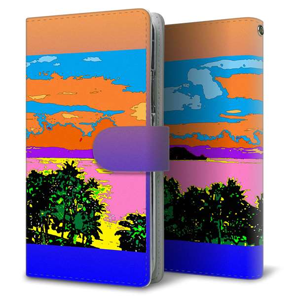 Galaxy A54 5G SC-53D docomo 高画質仕上げ プリント手帳型ケース(通常型)トロピカル
