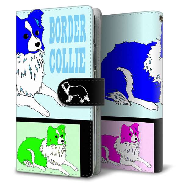 Google Pixel 7 Pro 高画質仕上げ プリント手帳型ケース(通常型)【YD904 ボーダーコリー05】