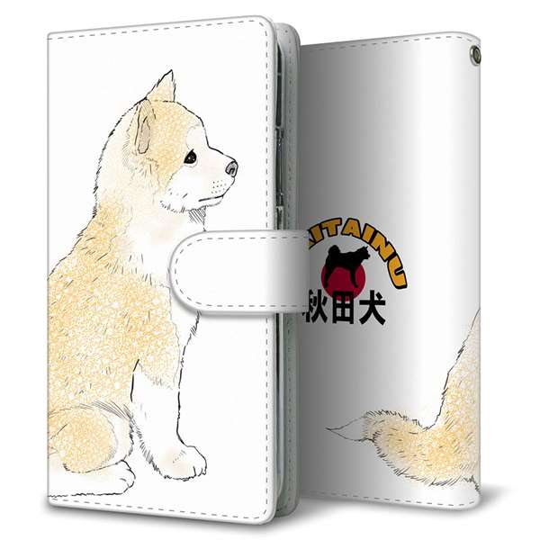 Google Pixel 6 高画質仕上げ プリント手帳型ケース(通常型)【YD987 秋田犬02】