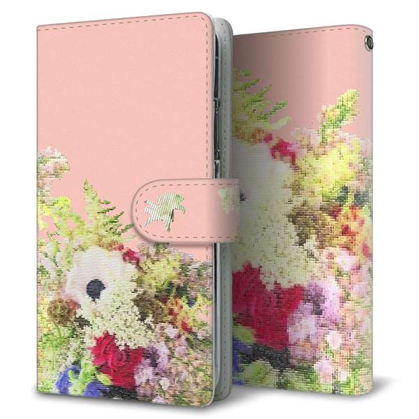 Xperia 10 IV A202SO SoftBank 高画質仕上げ プリント手帳型ケース(通常型)【YI887 フラワー8】