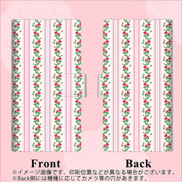 SoftBank ディグノG 602KC 画質仕上げ プリント手帳型ケース(薄型スリム)【745 イングリッシュガーデン(ピンク)】