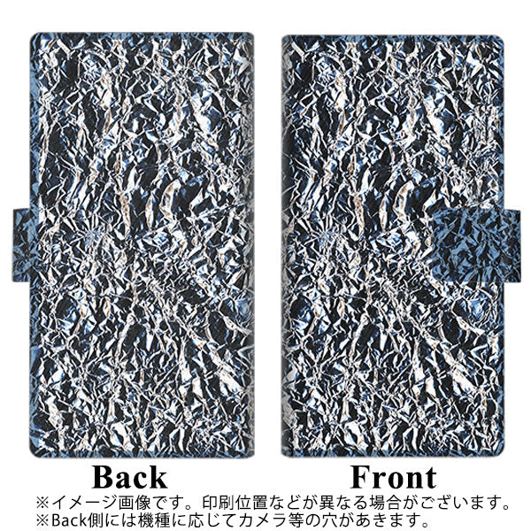 docomo アクオスゼロ2 SH-01M 画質仕上げ プリント手帳型ケース(薄型スリム)【EK835 スタイリッシュアルミシルバー】