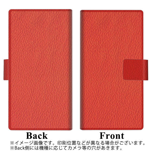 docomo LG style3 L-41A 画質仕上げ プリント手帳型ケース(薄型スリム)【EK852 レザー風レッド】