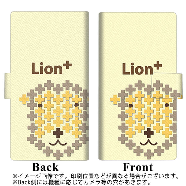 アローズBe4 Plus F-41B 画質仕上げ プリント手帳型ケース(薄型スリム)【IA804 Lion+】