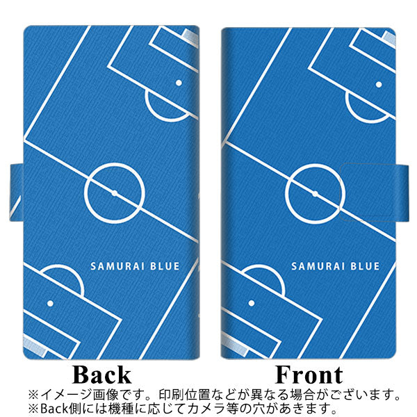 アローズ M04 画質仕上げ プリント手帳型ケース(薄型スリム)【IB922 SOCCER_ピッチ】