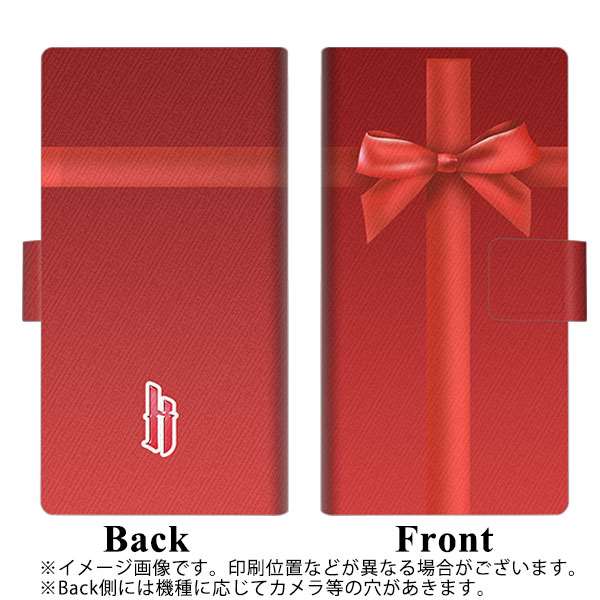 docomo アローズ ビー F-04K 画質仕上げ プリント手帳型ケース(薄型スリム)【YB851 リボンクロス02】