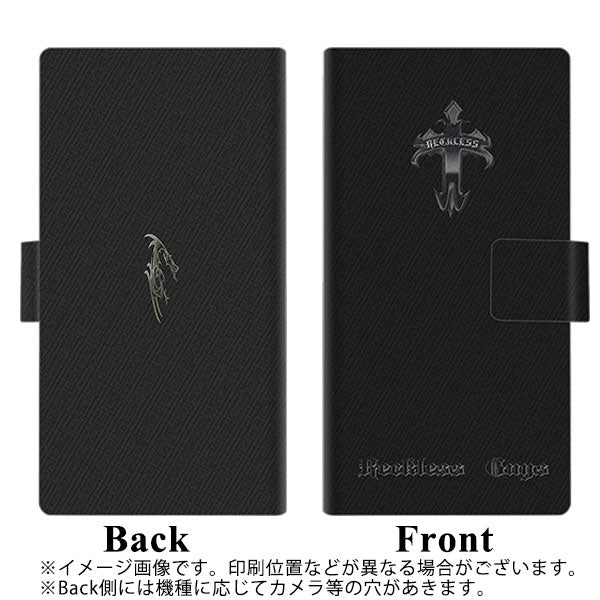 SoftBank アクオスゼロ6 画質仕上げ プリント手帳型ケース(薄型スリム)【YC912 ダーククロスs】