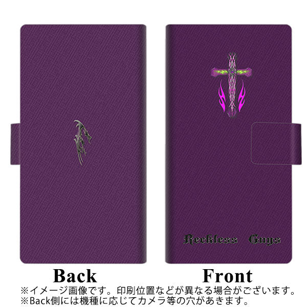 SoftBank アクオスゼロ6 画質仕上げ プリント手帳型ケース(薄型スリム)【YC916 ピンククロスs】