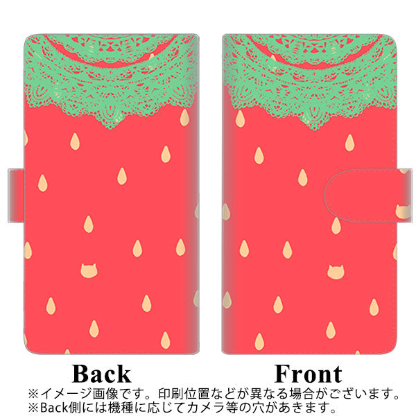 iPhone14 Pro Max 高画質仕上げ プリント手帳型ケース(通常型)【MI800 strawberry ストロベリー】