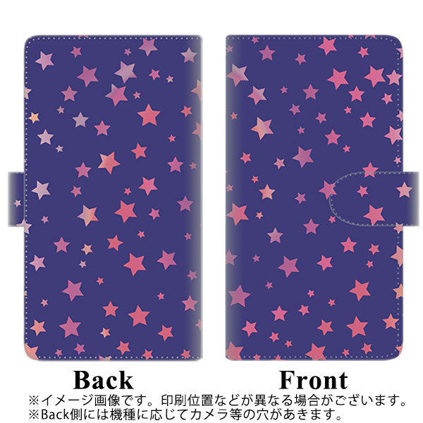 iPhone14 Pro Max 高画質仕上げ プリント手帳型ケース(通常型)【SC897 星柄プリント(ブルー)】