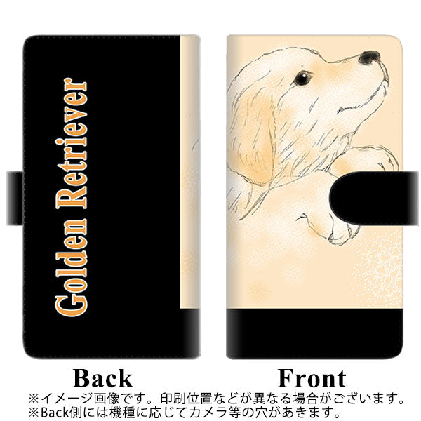 docomo ギャラクシー ノート9 SC-01L 高画質仕上げ プリント手帳型ケース(通常型)【YD828 ゴールデンレトリバー04】