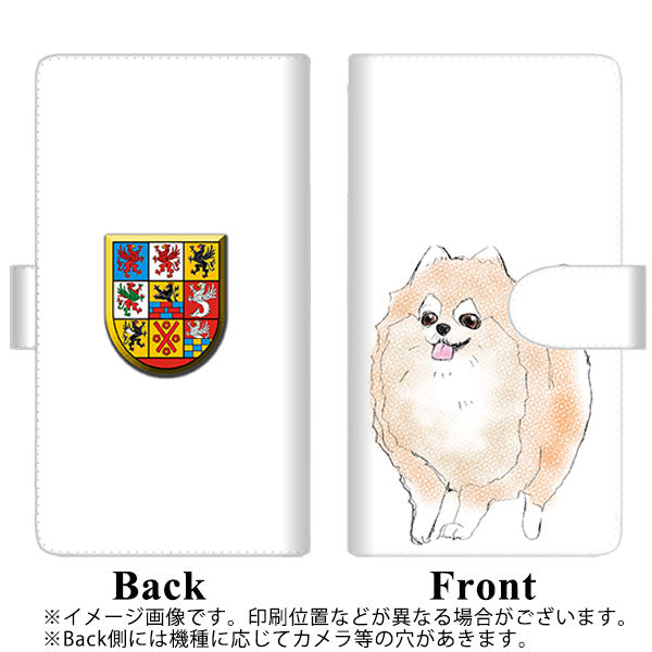 docomo アクオスゼロ2 SH-01M 高画質仕上げ プリント手帳型ケース(通常型)【YD937 ポメラニアン03】