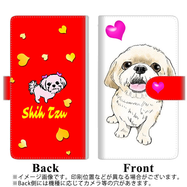 Redmi Note 10 JE XIG02 au 高画質仕上げ プリント手帳型ケース(通常型)【YD974 シーズー03】