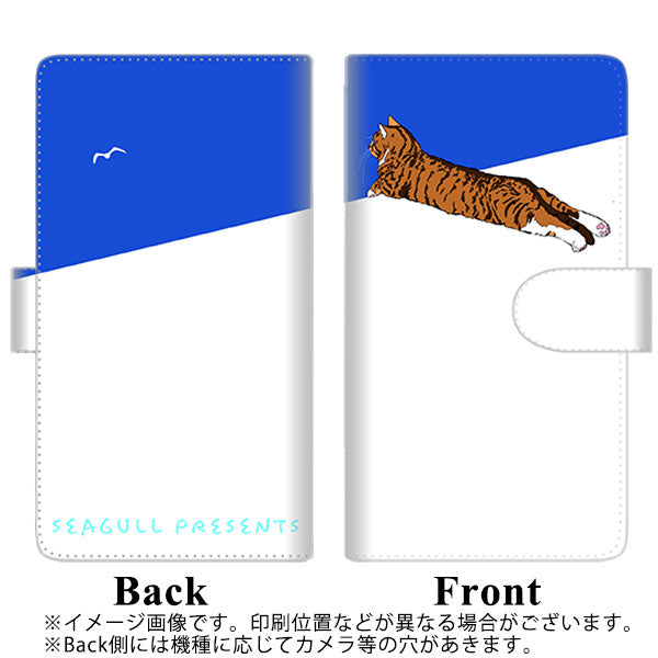 SIMフリー オッポ Reno5 A 高画質仕上げ プリント手帳型ケース(通常型)【YE877 らぶねこ08】