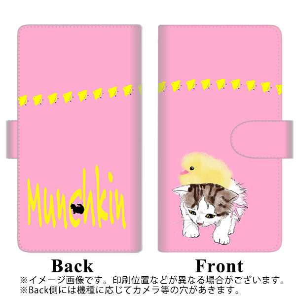 docomo ギャラクシー S9+ SC-03K 高画質仕上げ プリント手帳型ケース(通常型)【YE967 マンチカン02】
