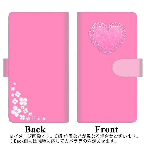 au アクオス センス3 ベーシック SHV48 高画質仕上げ プリント手帳型ケース(通常型)【YE995 ガーリーピンク】