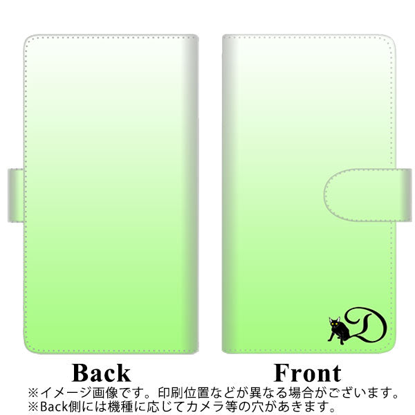iPhone13 Pro 高画質仕上げ プリント手帳型ケース(通常型)【YI845 イニシャル ネコ D】