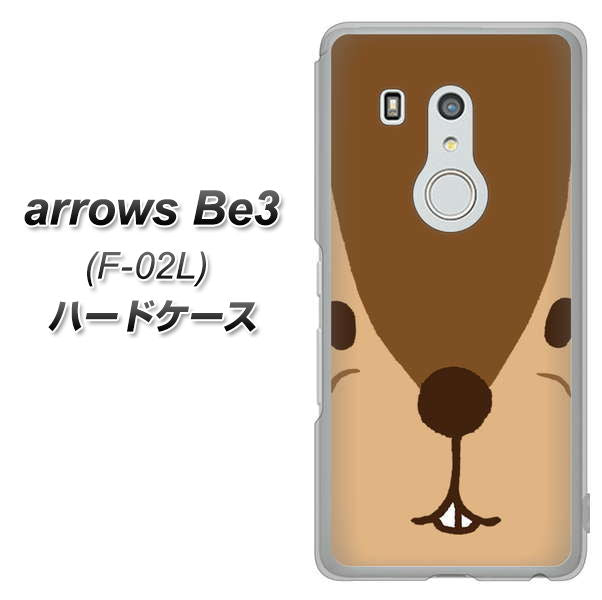 arrows Be3 F-02L docomo 349 りす ハードケース 背面印刷