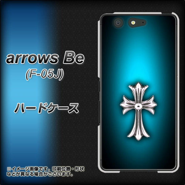 arrows Be F-05J docomo 334 クロスブルー ハードケース 背面印刷