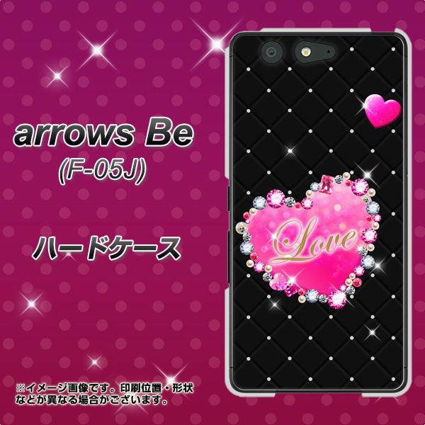 arrows Be F-05J docomo SC823 スワロデコ風プリント ハードケース 背面印刷