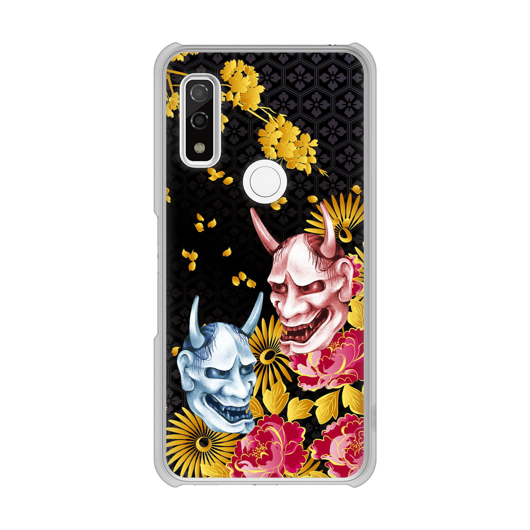 arrows We F-51B docomo 1024 般若と牡丹2 ハードケース 背面印刷