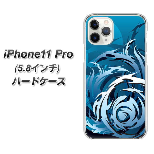 iPhone11 Pro (5.8インチ) 高画質仕上げ 背面印刷 ハードケース【731 ドラゴンサークル】