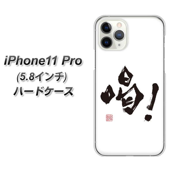 iPhone11 Pro (5.8インチ) 高画質仕上げ 背面印刷 ハードケース【OE845 喝!】
