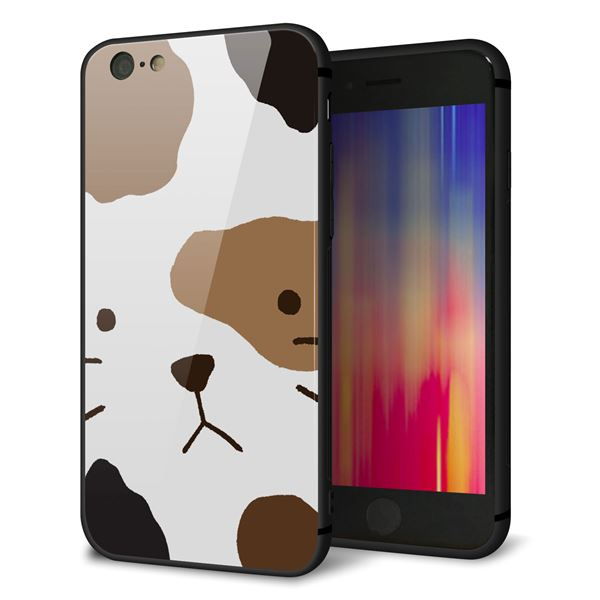 iPhone6 強化ガラス&TPUスマホケース ガラプリ【IA801 みけ】