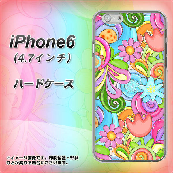 iPhone6 高画質仕上げ 背面印刷 ハードケース【713 ミラクルフラワー】