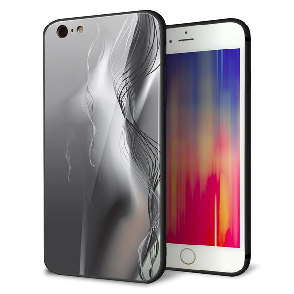 iPhone6s PLUS 強化ガラス&TPUスマホケース ガラプリ【566 ボディウォール】