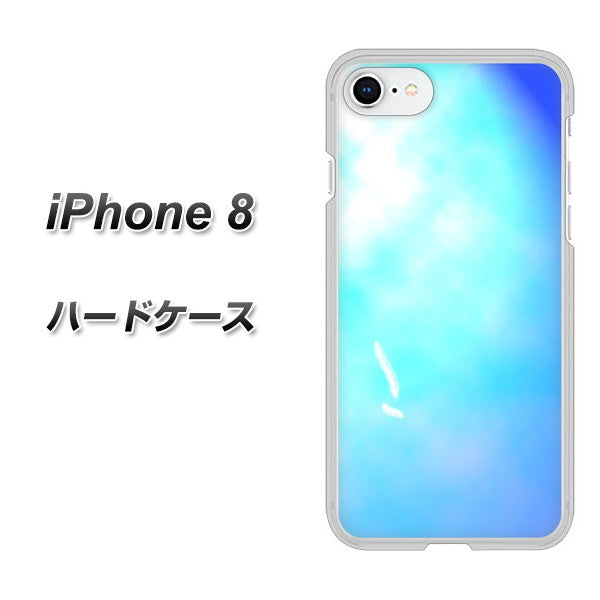 iPhone 8 YJ291 デザイン 光 ハードケース 背面印刷