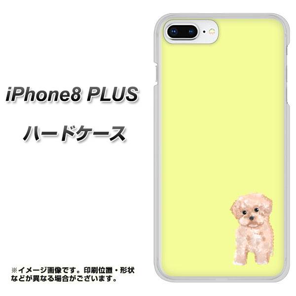 iPhone 8 Plus YJ064 トイプードルアプリコット(イエロー) ハードケース 背面印刷