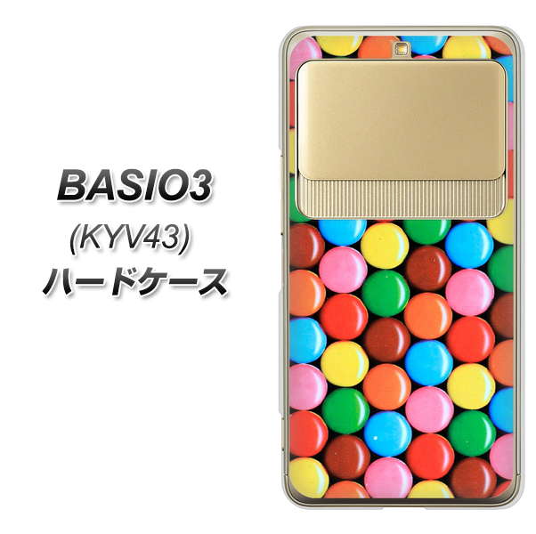 BASIO3 au KYV43 448 マーブルチョコ ハードケース 背面印刷