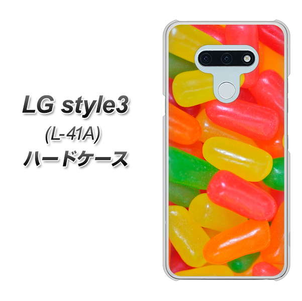LG style3 L-41A docomo 449 ジェリービーンズ ハードケース 背面印刷