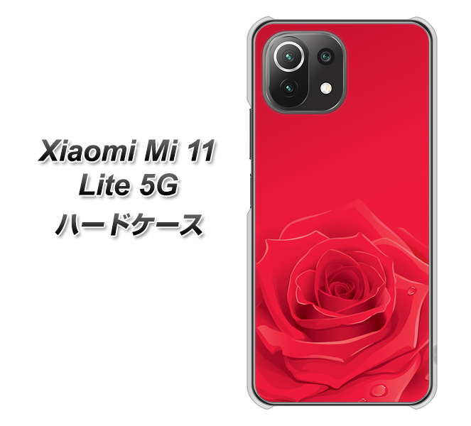 Mi 11 Lite 5G 395 赤いバラ ハードケース 背面印刷