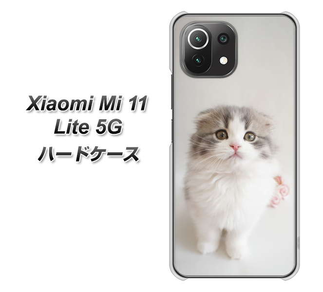 Mi 11 Lite 5G VA803 まっていますネコ ハードケース 背面印刷