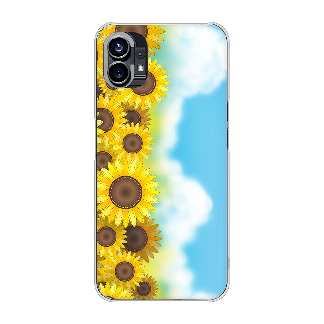 Nothing Phone(1) 148 ひまわり畑 ハードケース 背面印刷
