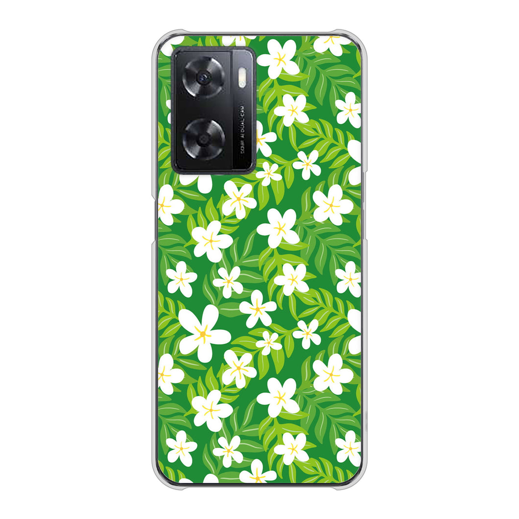 OPPO A77 760 ジャスミンの花畑 ハードケース 背面印刷