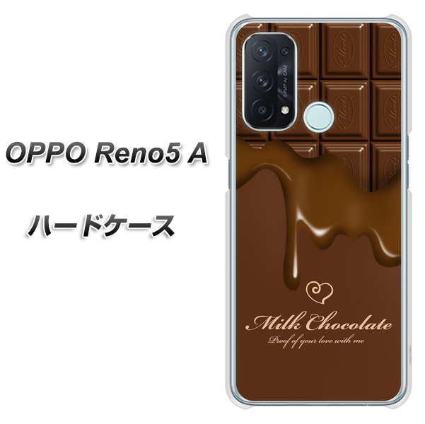 OPPO Reno5 A 536 板チョコ-ハート ハードケース 背面印刷