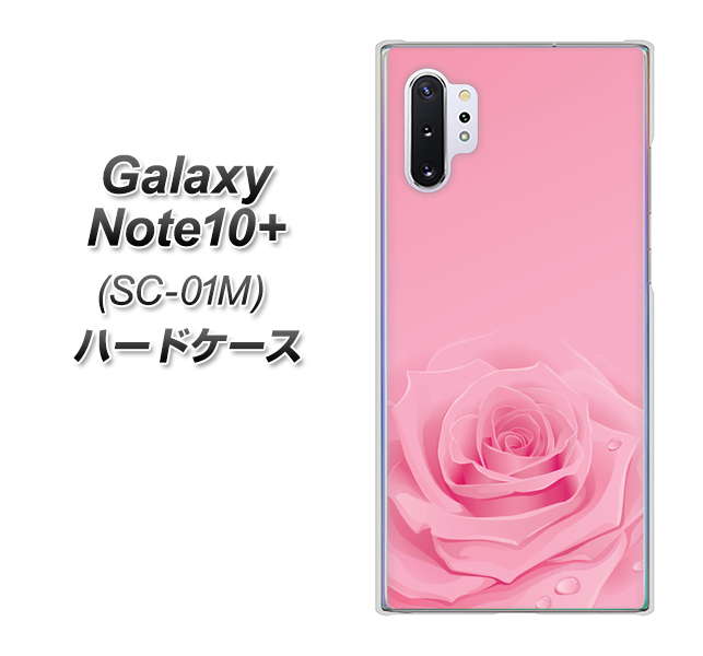 Galaxy Note10+ SC-01M docomo 401 ピンクのバラ ハードケース 背面印刷