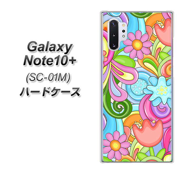 Galaxy Note10+ SC-01M docomo 713 ミラクルフラワー ハードケース 背面印刷