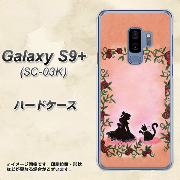 Galaxy S9+ SC-03K docomo 1096 お姫様とネコ(カラー) ハードケース 背面印刷