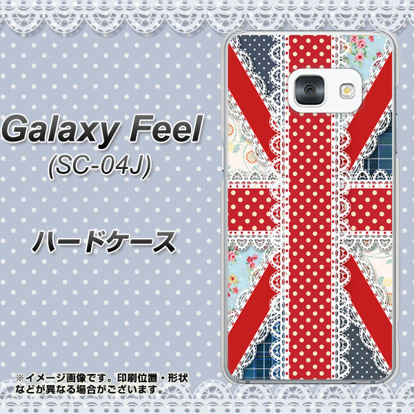 Galaxy Feel SC-04J docomo SC805 ユニオンジャック レース ハードケース 背面印刷