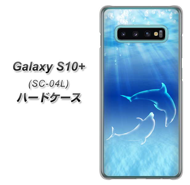 Galaxy S10+ SC-04L docomo 1048 海の守り神イルカ ハードケース 背面印刷