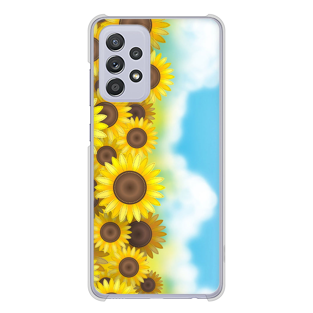 Galaxy A52 5G SC-53B 148 ひまわり畑 ハードケース 背面印刷