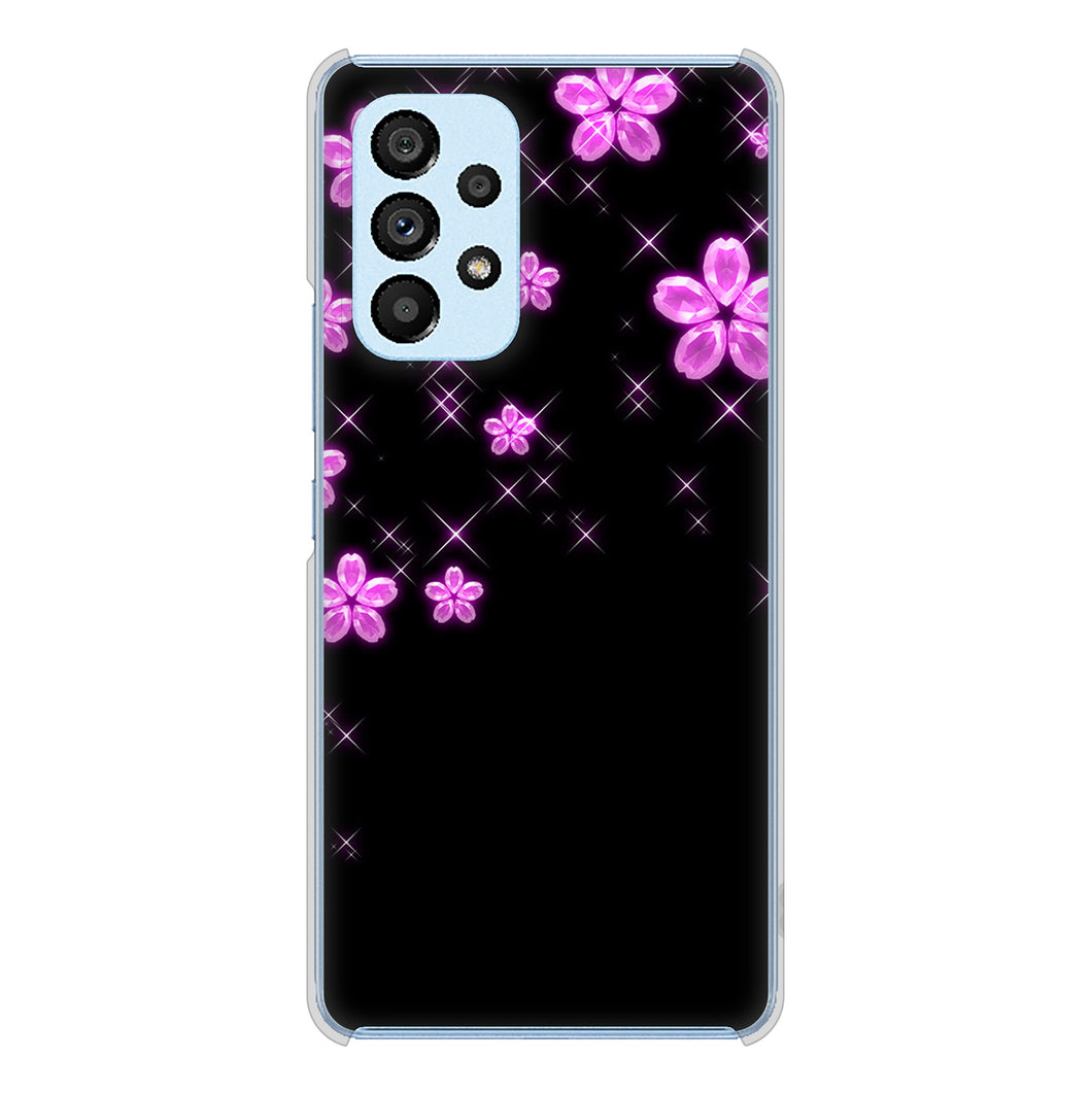 Galaxy A53 5G SC-53C docomo 019 桜クリスタル ハードケース 背面印刷