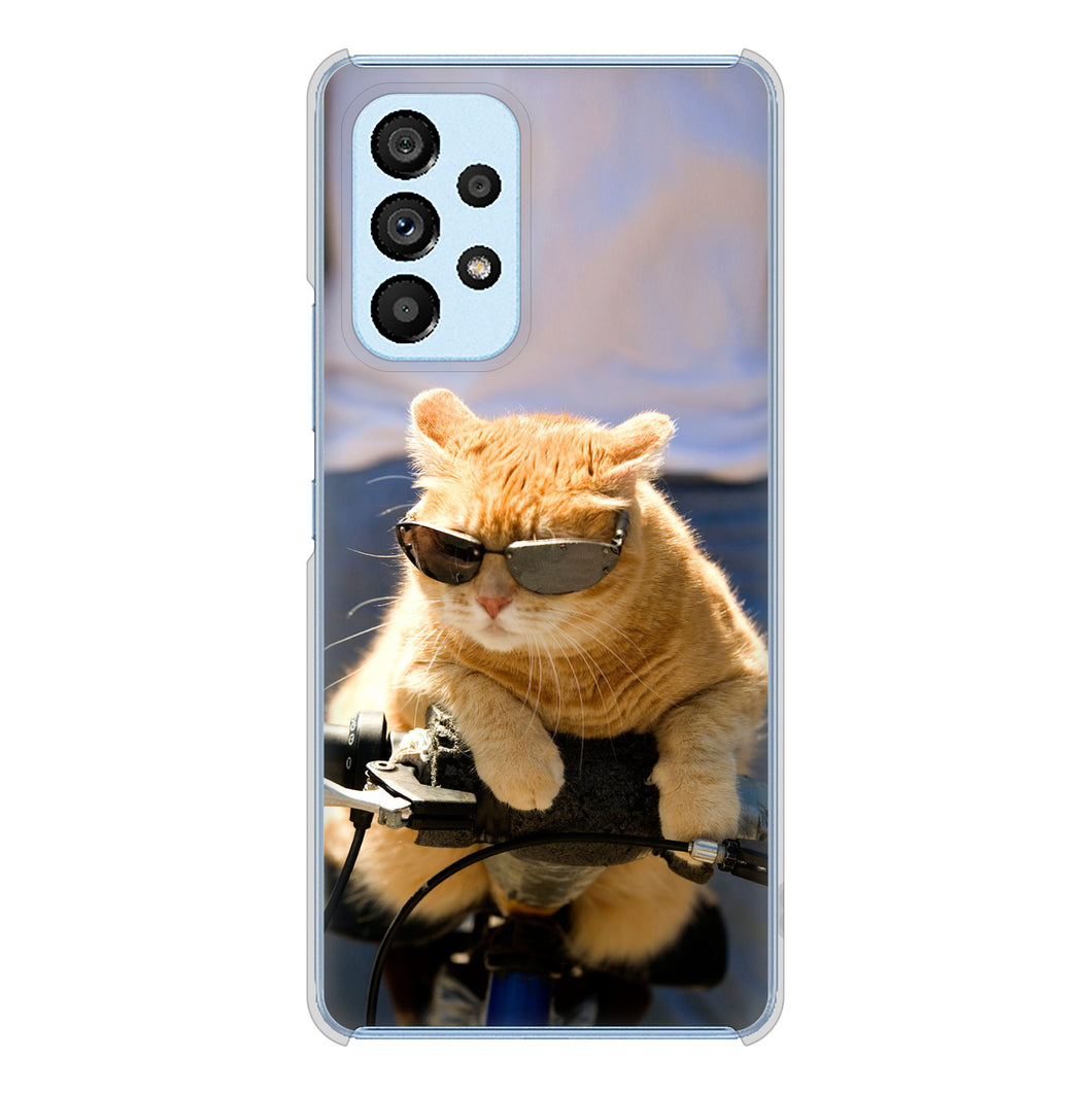 Galaxy A53 5G SC-53C docomo 595 にゃんとサイクル ハードケース 背面印刷